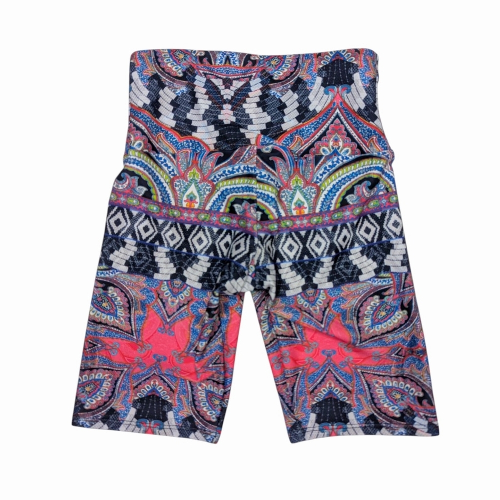 ONZIE Printed High-Waisted Bike Shorts Sz XS
